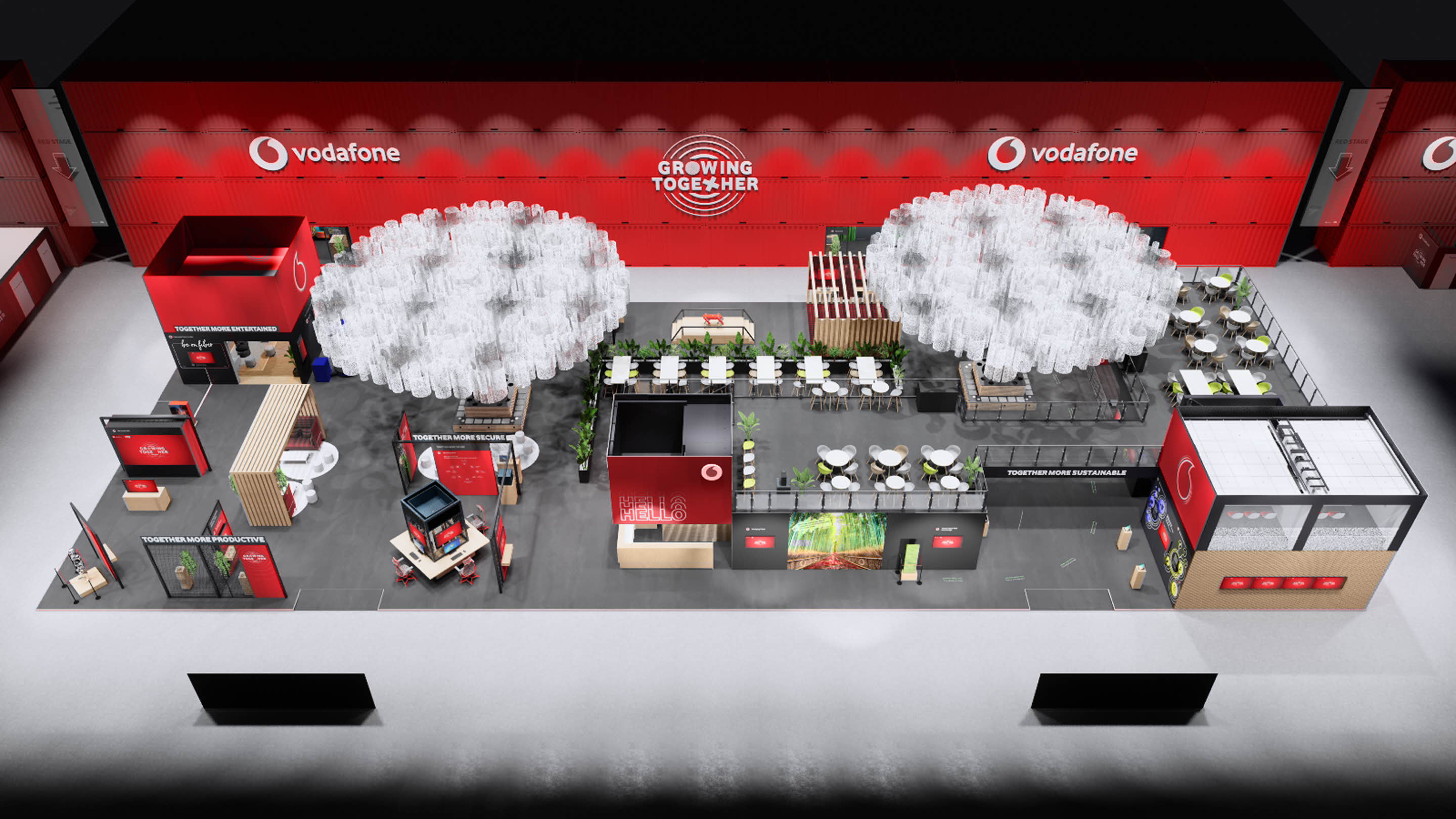 Vodafone Pavilion 3D Master Rendering