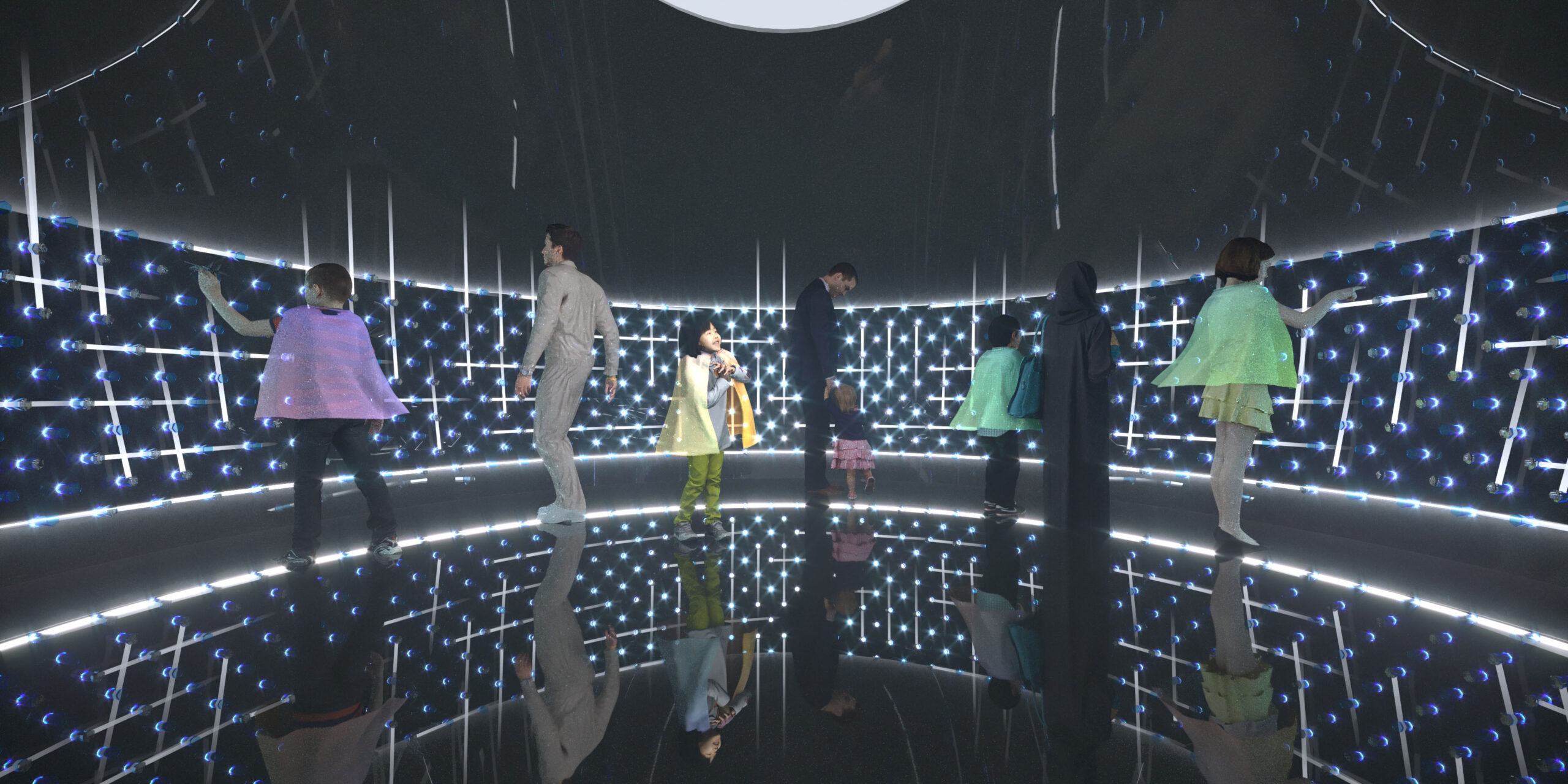 Night Sky Playground with illuminated play elements